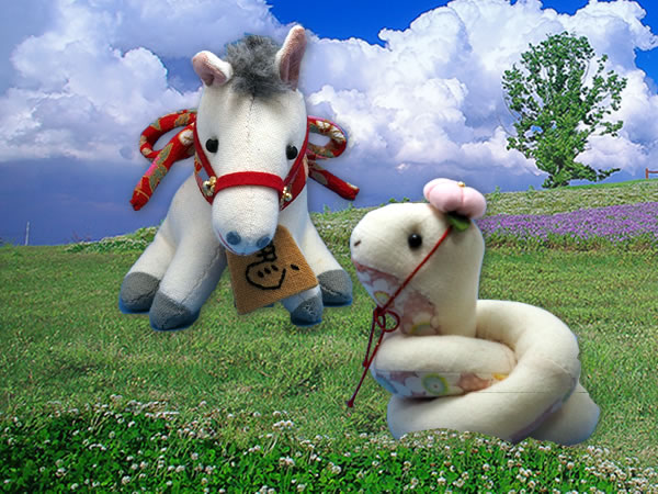 干支の引き継ぎ式 巳年から午年へ